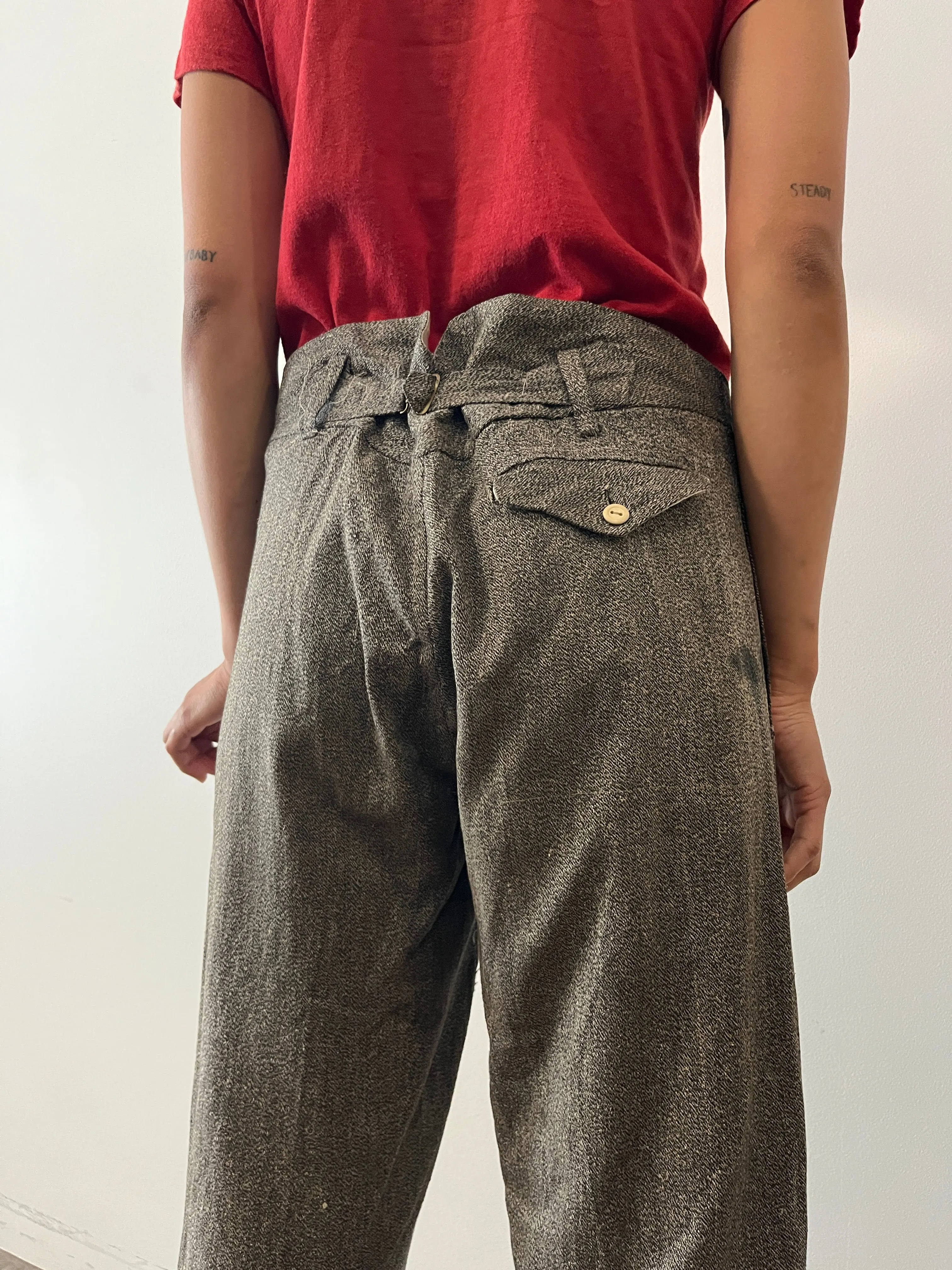 30s/40s Japanese Woven Work Pants