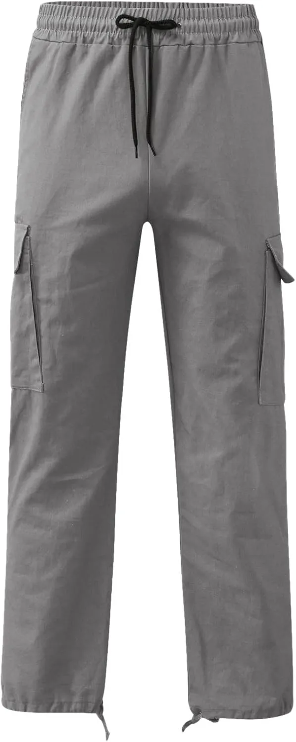 Big and Tall Cargo Pants for Men Sweatpants for Men Fashion Sports Pants Men's Casual Joggers Work Pants Drawstring