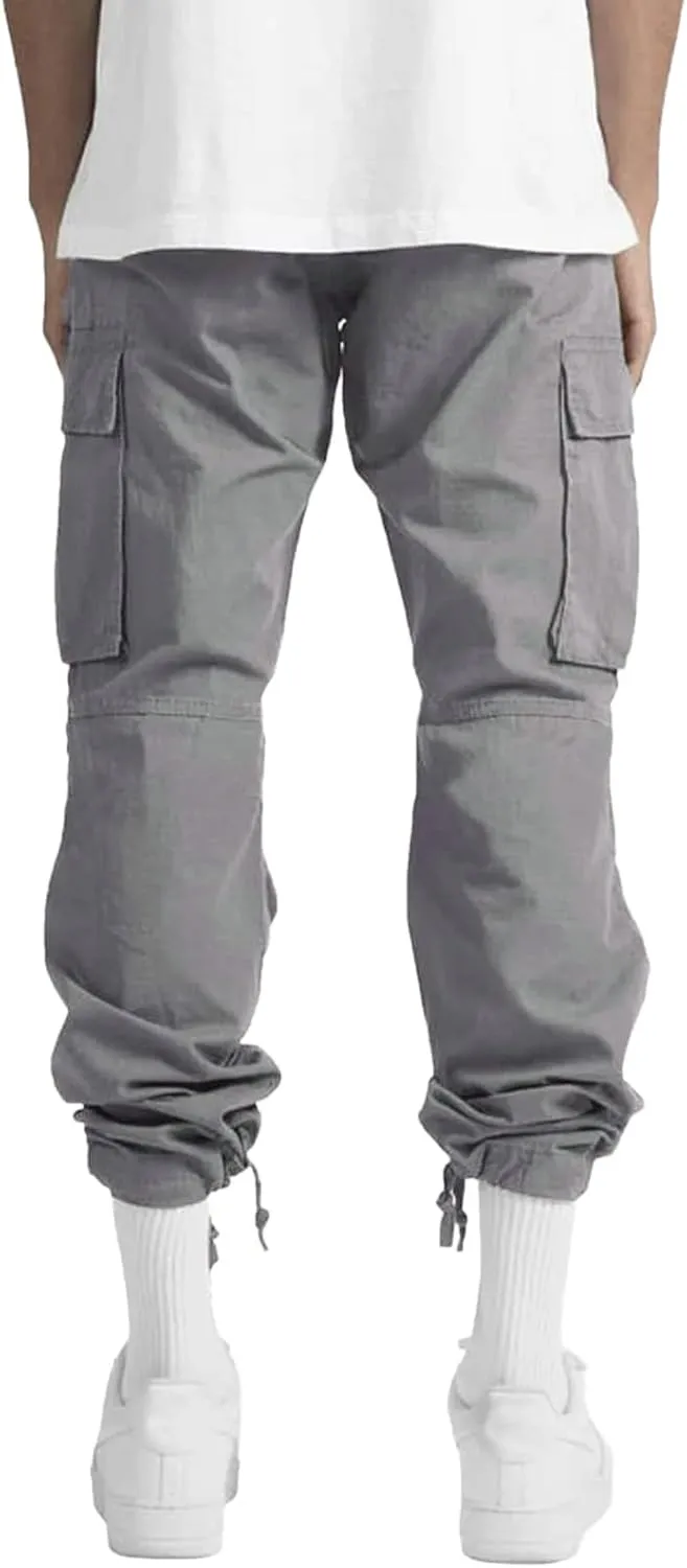 Big and Tall Cargo Pants for Men Sweatpants for Men Fashion Sports Pants Men's Casual Joggers Work Pants Drawstring