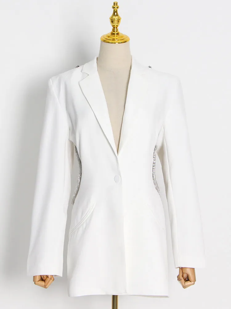 Blazer - Dames - Elegante Blazer van Hoogwaardig Katoen met Getailleerde Pasvorm