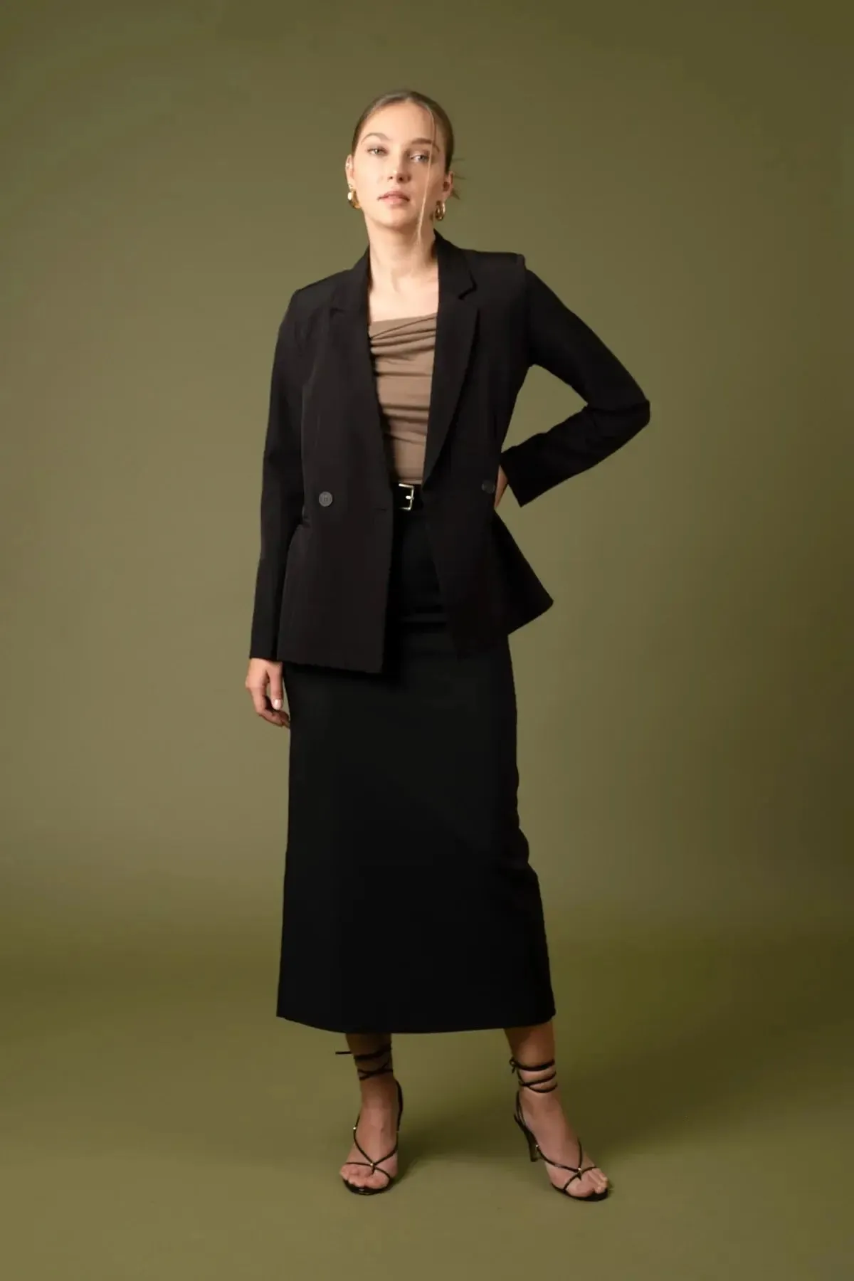 Blu Pepper City Girl Blazer  Chic & Tailored Blazer for Any Occasion