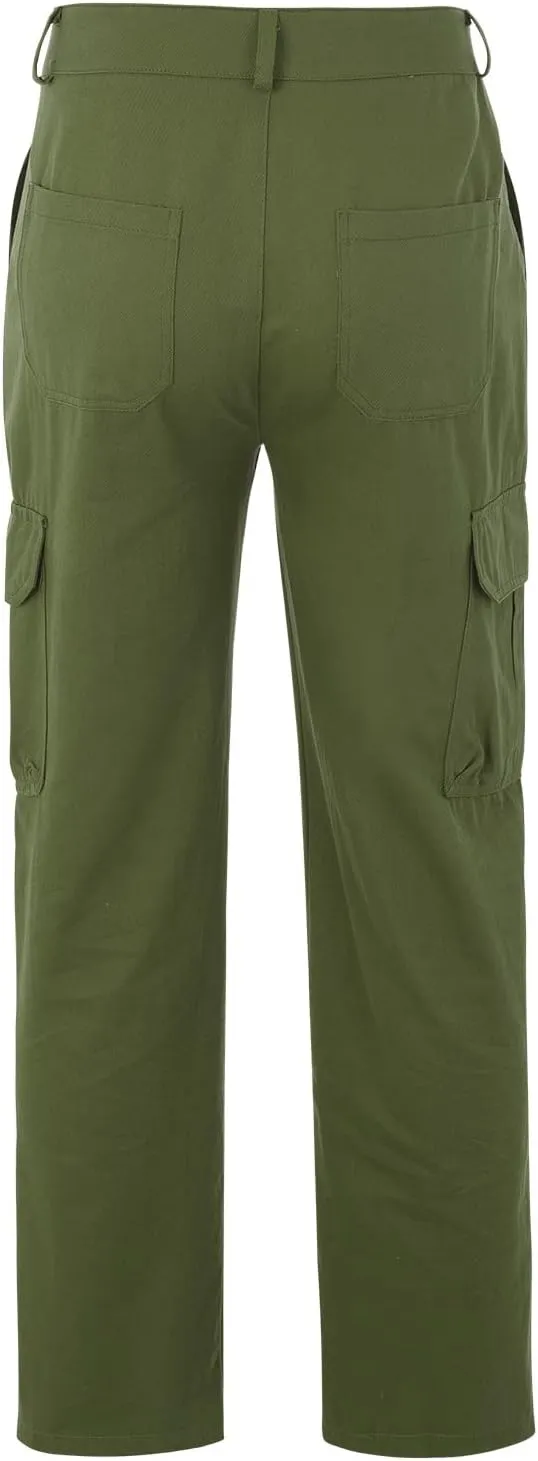 Cargo Trousers for Men Casual Long Trousers Men Athletic Jogger Sports Outdoor Trousers Men's Sweatpants with Zipper