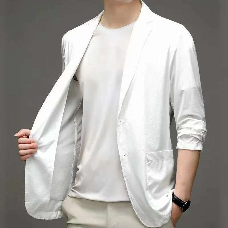 Lichtgewicht Zomerblazer Heren - UV-bescherming & Ademend - Stijlvol Ontwerp