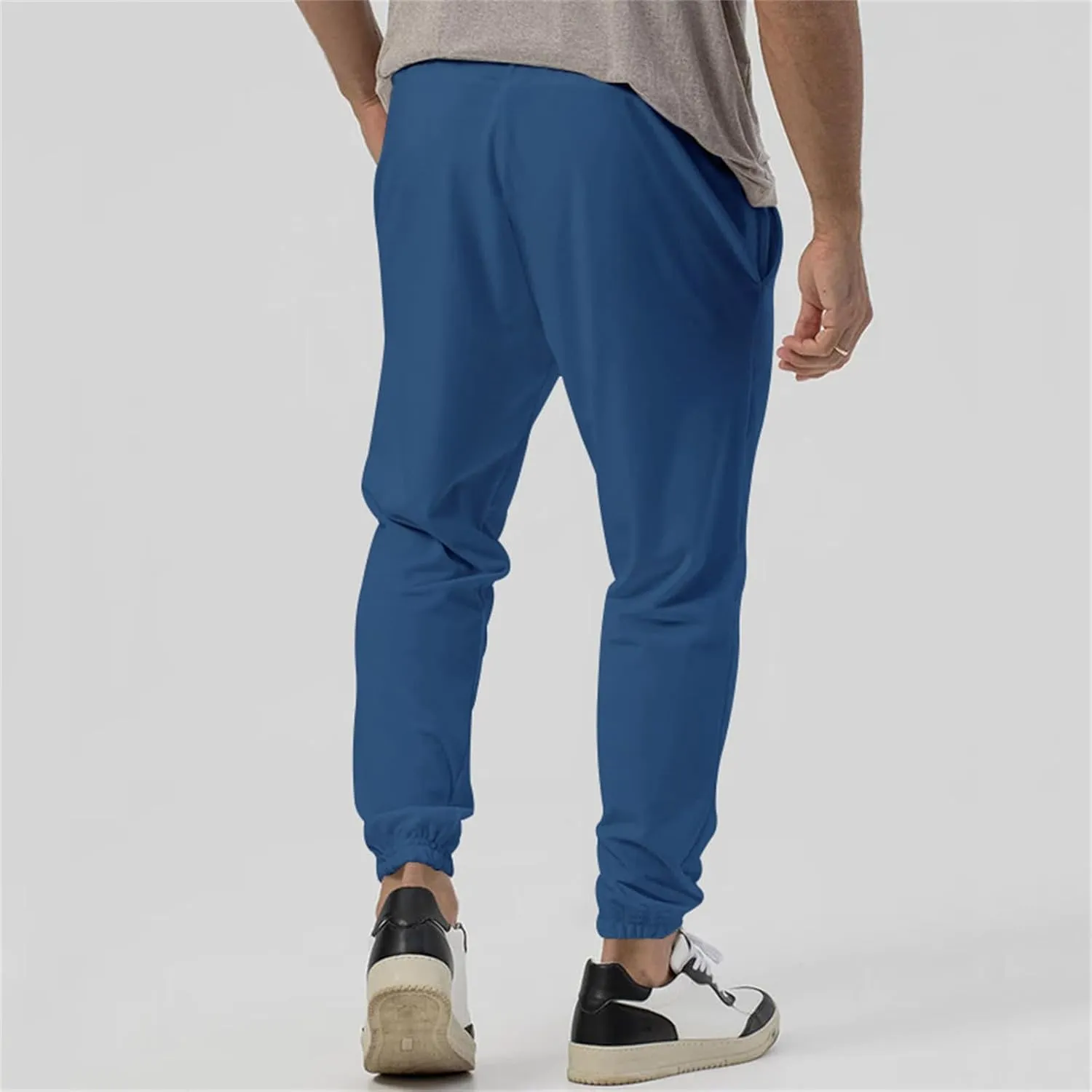 Men's Outdoor Pants Elastic Waist Water-Resistant Quick-Dry for Hiking Golf High Waisted Modal Joggers for Running