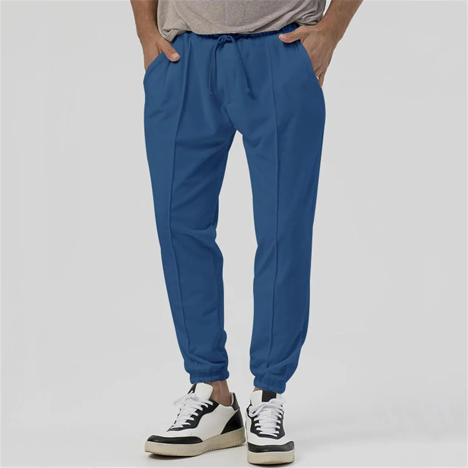 Men's Outdoor Pants Elastic Waist Water-Resistant Quick-Dry for Hiking Golf High Waisted Modal Joggers for Running