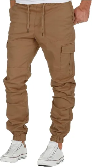 Mens Sweatpants with Pockets Big and Tall Cargo Pants Black Camo Cargo Pants Men All Season Fit Pant Casual All Solid
