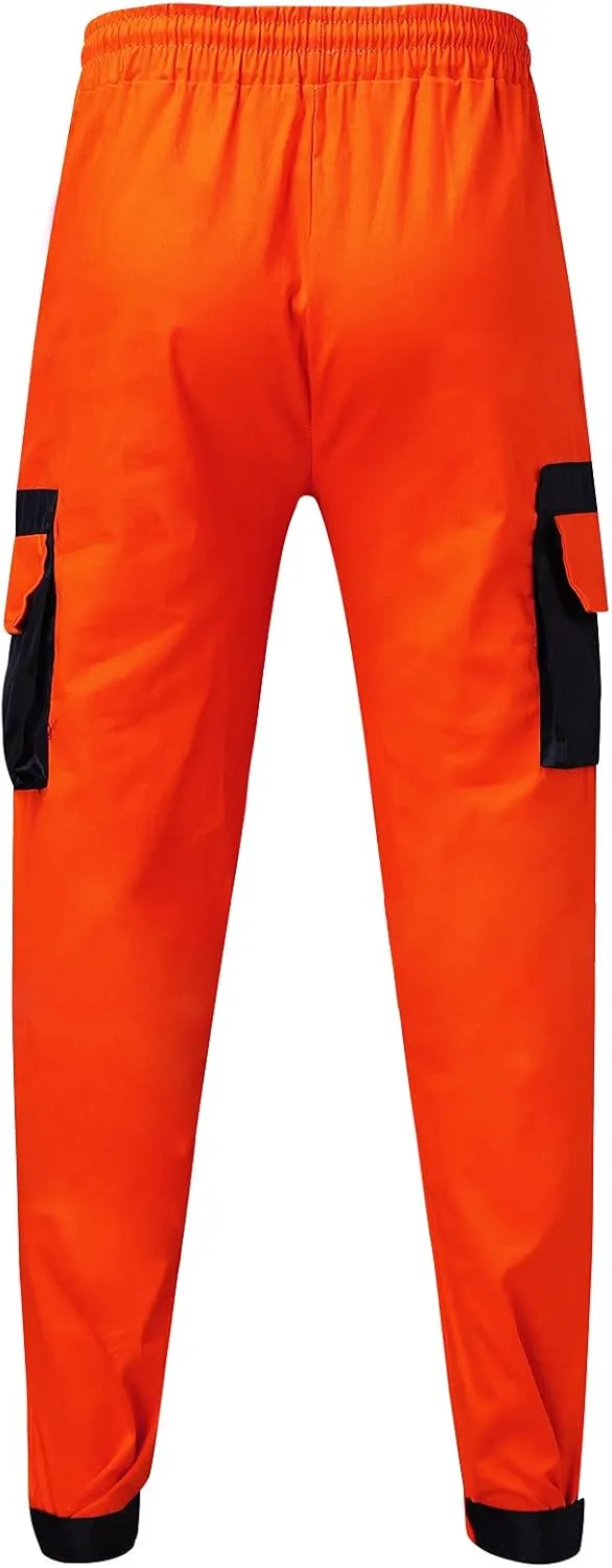 Mens Workout Cargo Sweatpants Pant Men Pants Hiking Athletic Mens Cargo Pants Outdoor Hiking Trouser Multi Pockets
