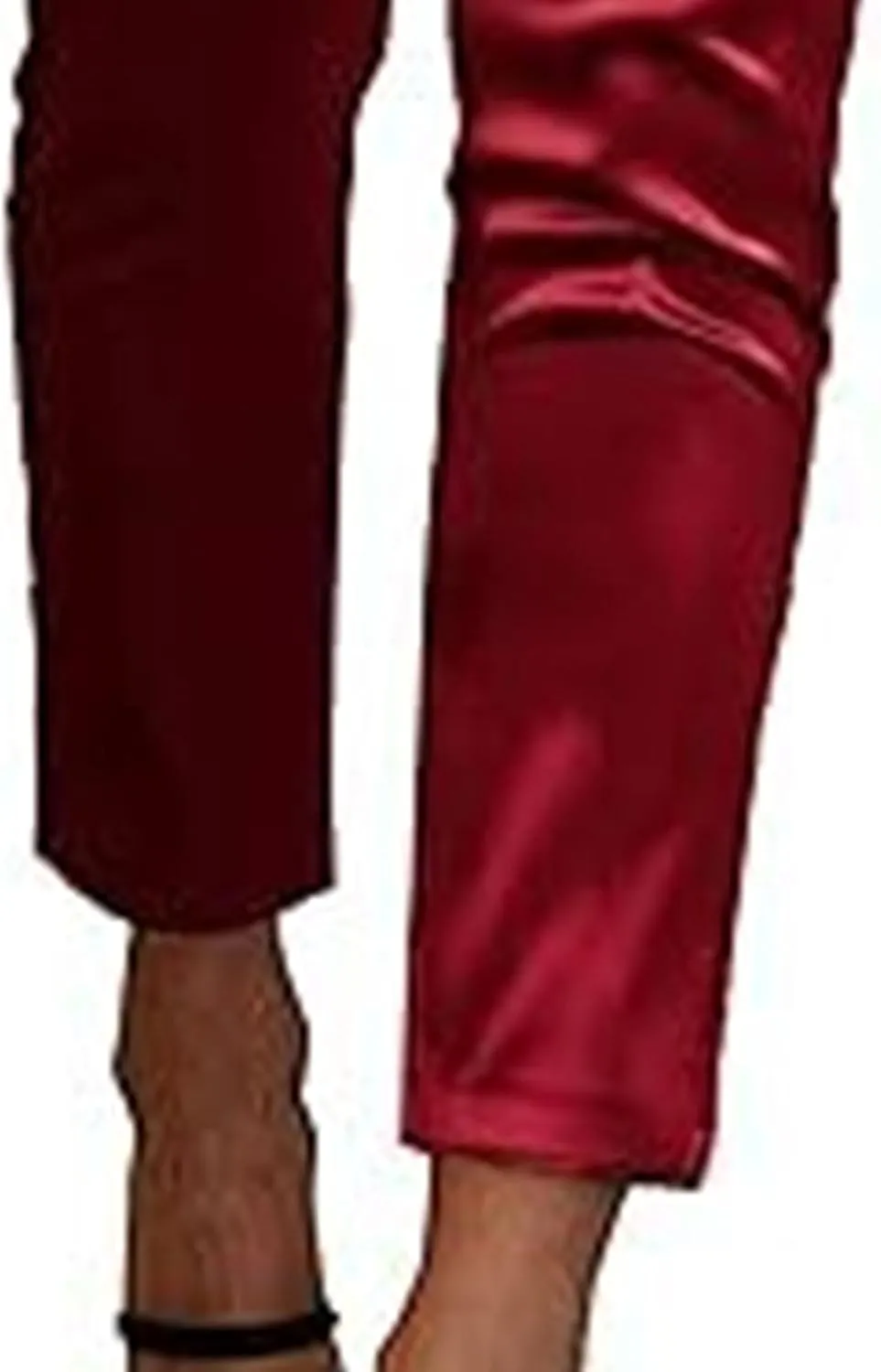 Pants for Women Satin Dress Casual Pleated Pull On High Waist Dressy Pants with Pockets 2025 Summer Trendy Trouser