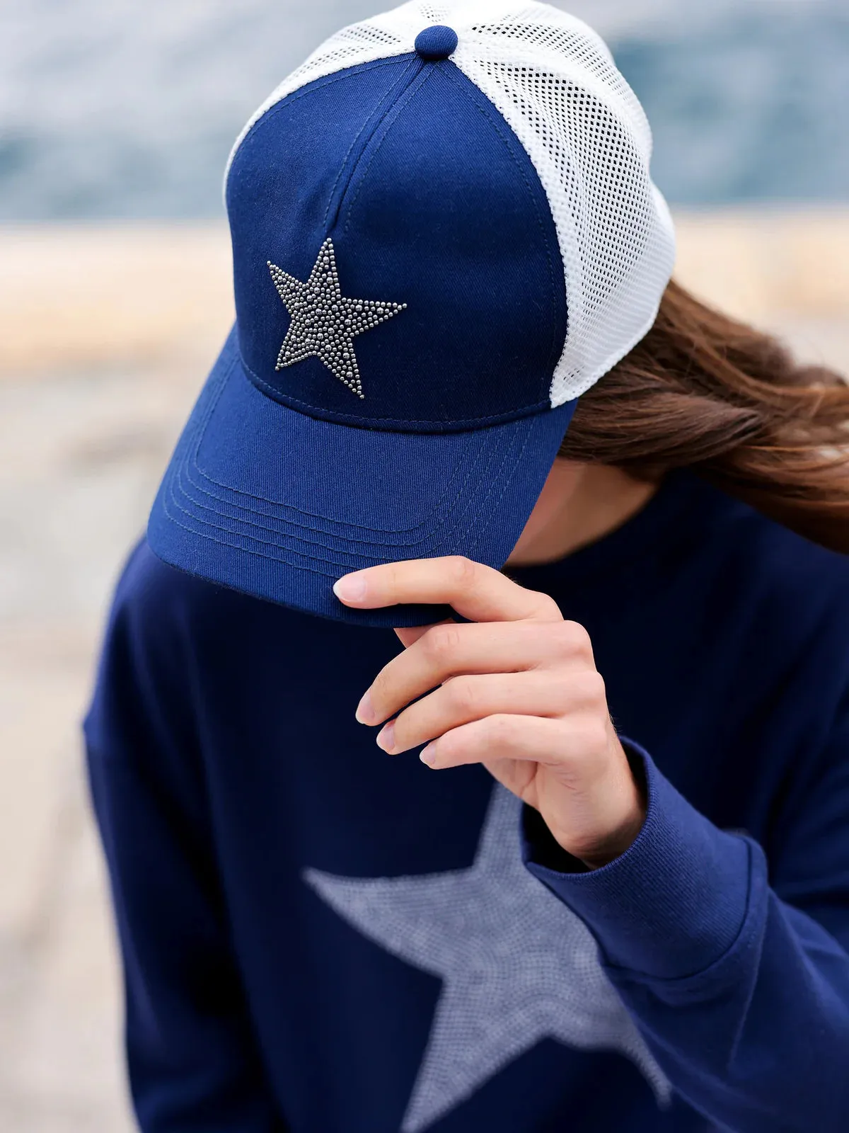Shiraleah Navy Star Trucker