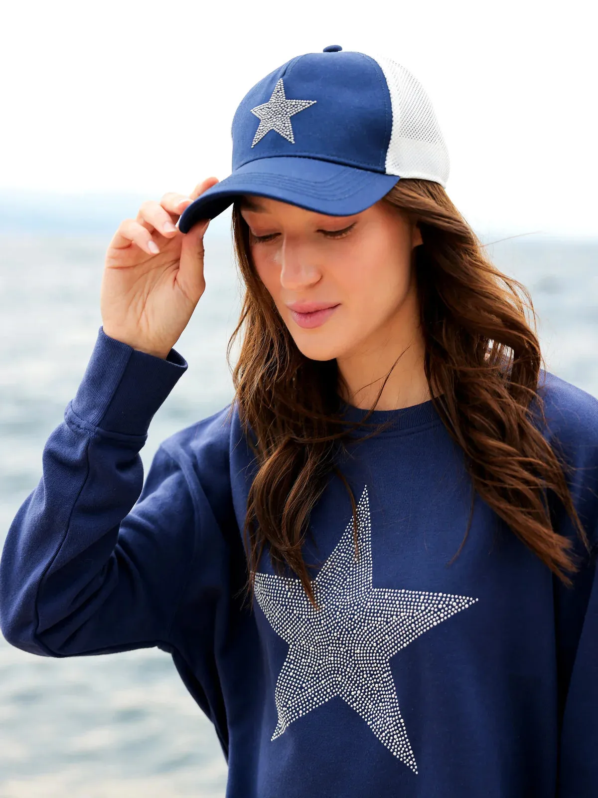 Shiraleah Navy Star Trucker
