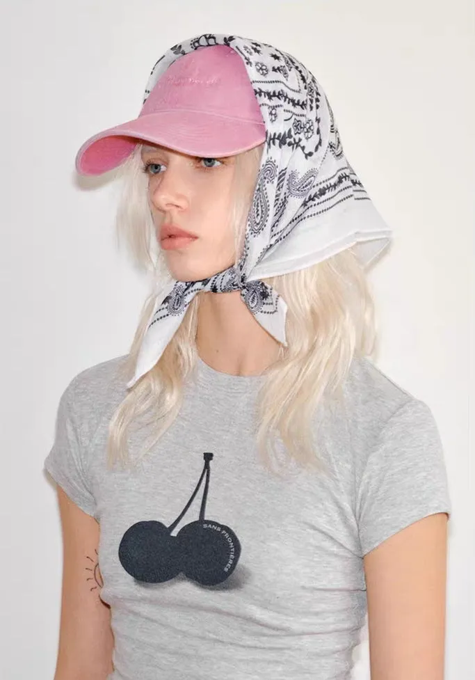 Soft Corduroy Embroidered Baseball Cap  Bubblegum Pink