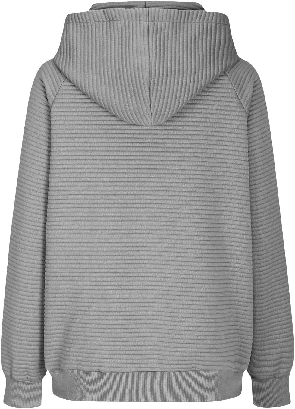 Women's Long Sleeve Hoodies Fashion Comfy Plain Hoodie with Pockets Loose Pullover Tops