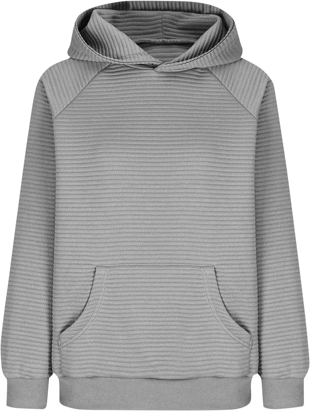 Women's Long Sleeve Hoodies Fashion Comfy Plain Hoodie with Pockets Loose Pullover Tops