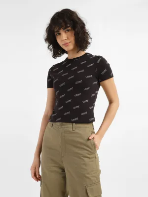 Women's Printed Slim Fit T-shirt